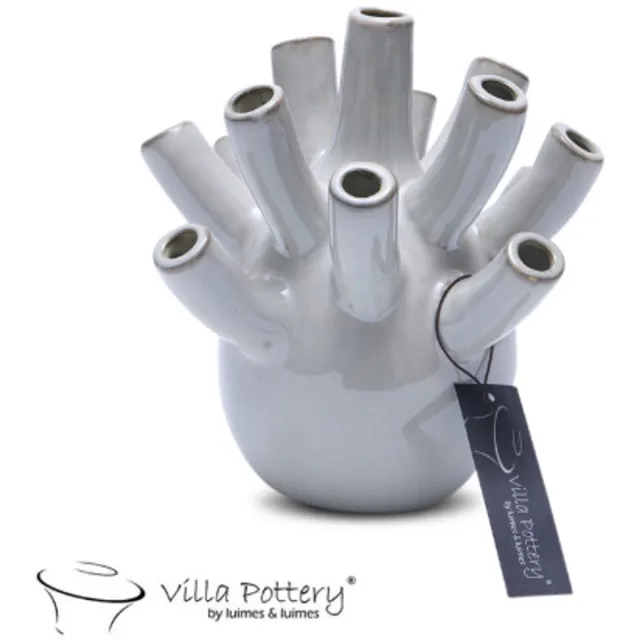 Villa Pottery Vaas - Villa Pottery - Woondecoratie - Keramiek - Decoratie - Voorjaarscollectie - Waterdicht - Pinokkio 1_1 Grey Grijs