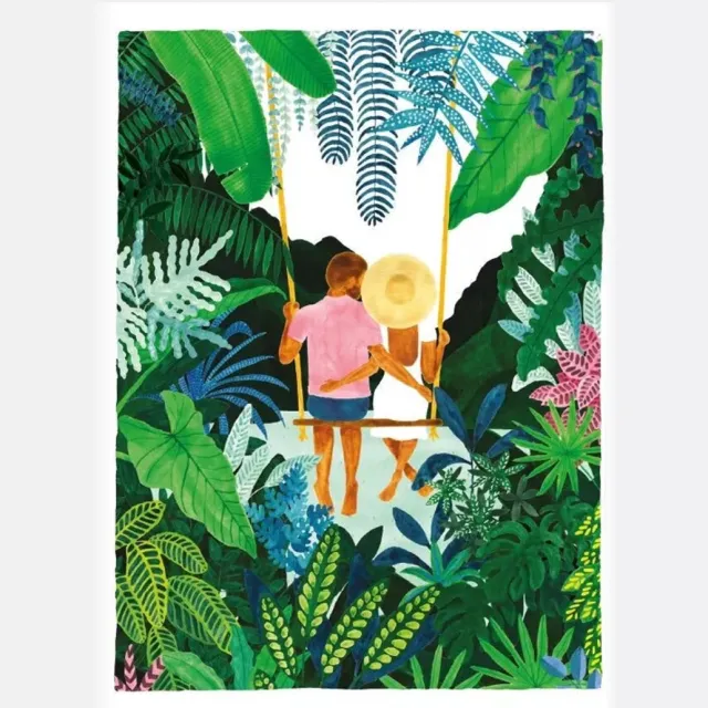 ALL THE WAYS TO SAY Poster Schommel 29.7 x 39.7 cm All The Ways To Say ATWS Meerkleurig