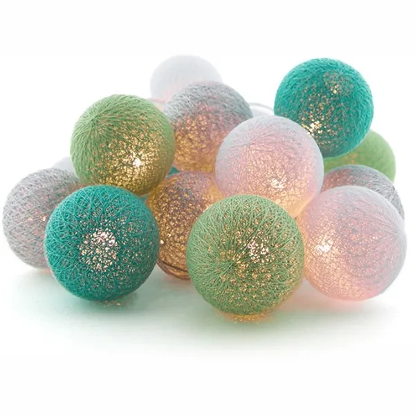 Cotton Ball Lights LED lichtslinger voor buiten - STARTERSET - verlengbaar - 20 lampjes - Fresca
