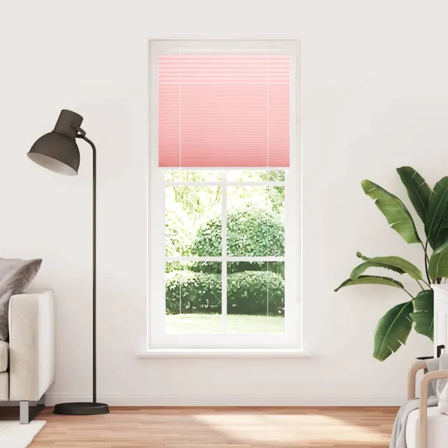 vidaXL Plissé rolgordijn 100x200 cm stofbreedte 99,4cm polyester roze