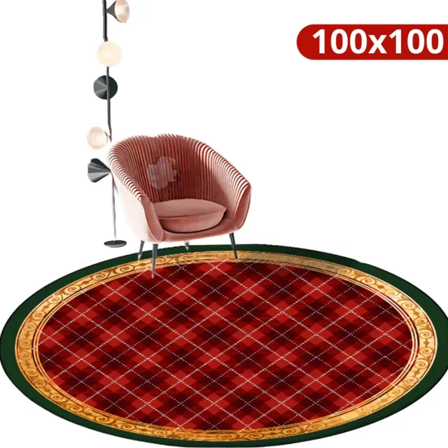 Bovista Kerstboomkleed - Kerstkleed - Kerstboomring - Kerstrok - Kerstboomrok Voor Kunstboom - Kerstboomdeken - Kerstboom Mand - Kerstboomrok - Rond 100cm Rood