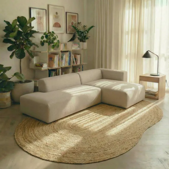 MrCarpet Organisch Jute Vloerkleed limited edition 200 x 290cm (populair) Mrcarpet naturel