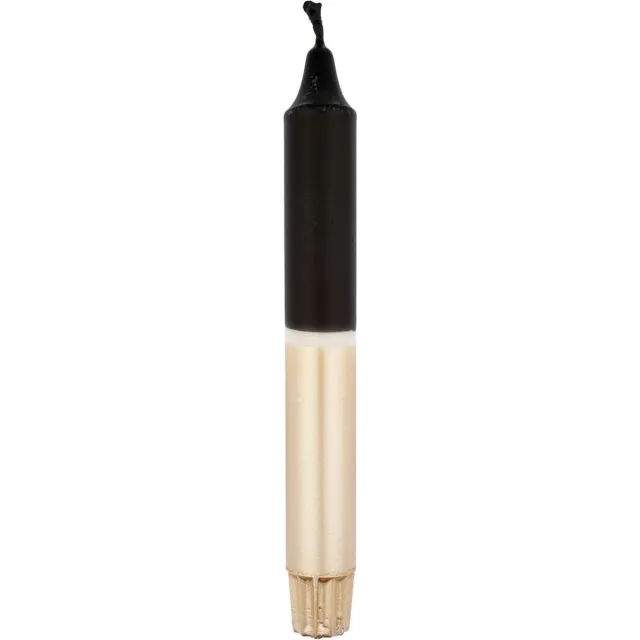 essentialistics Dip dye dinerkaars zwart/wit/champagne (handmade