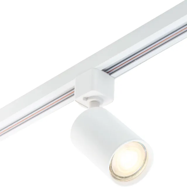 Focus III - Losse Railspot 1-Fase – Wit – GU10 – Geschikt voor QUB Railverlichting sets