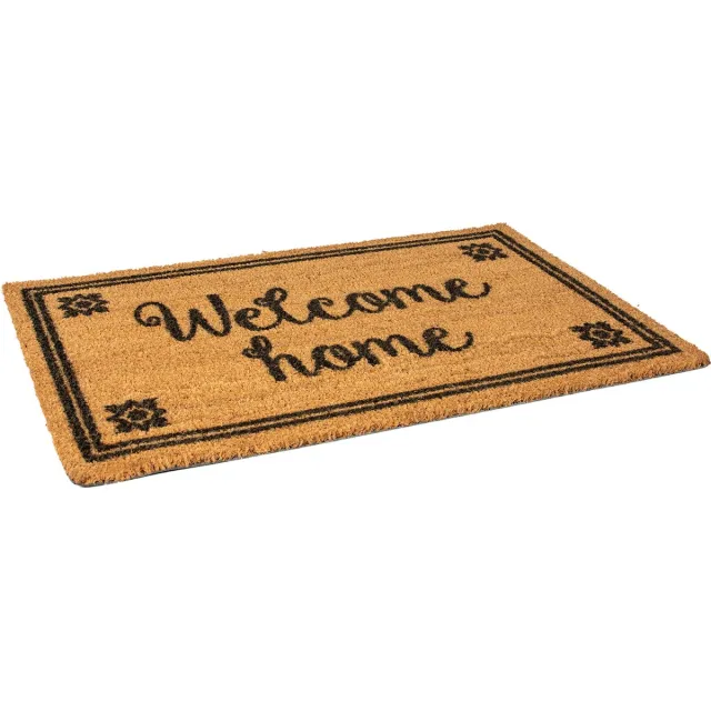 Rubbermagazijn Deurmat - Kokosmat - 800x500mm - Welcome home Naturel
