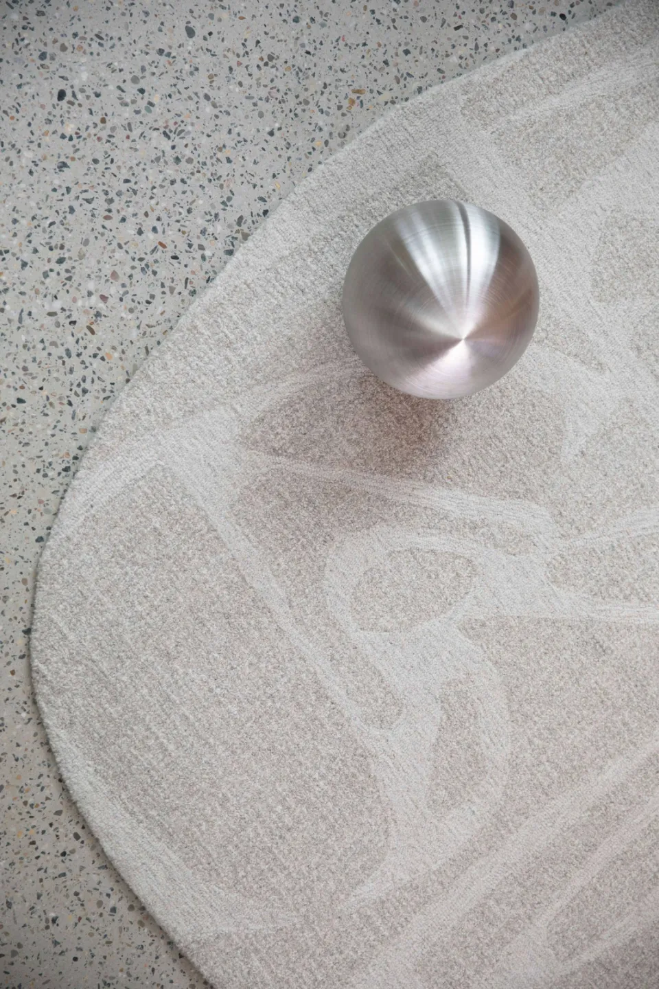Zuiver Forms vloerkleed crème, foto 3