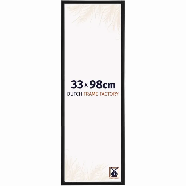 Dutch Frame Factory Fotolijst 33x98 cm - Kunststof - Zwart Mat - Angers