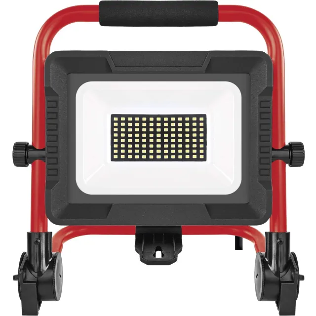 Emos ELION 50W LED-schijnwerper, rood-zwart, IP65, 8000 lm, neutraal wit, ZS3343
