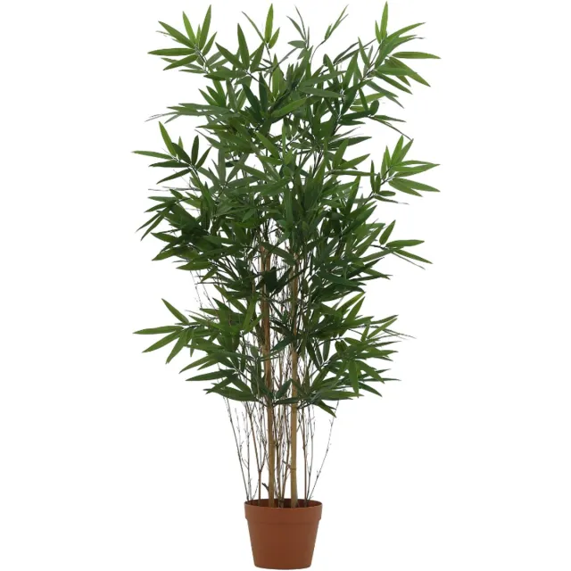 Trendyplants Kunst Bamboe - Bamboeplant - Kunstplant - Hoogte 210cm - Potmaat Ø23cm Groen