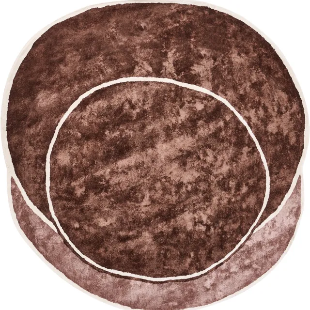 Beliani KANRACH - Vloerkleed - Bruin - Viscose