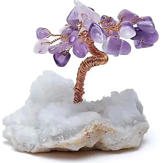 Phoenix Import Mani Bhadra Edelsteenboompje, amethist paars