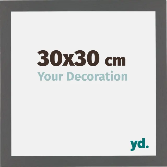 yd. Your Decoration - Fotolijst 30x30 cm - MDF - Antraciet - Mura