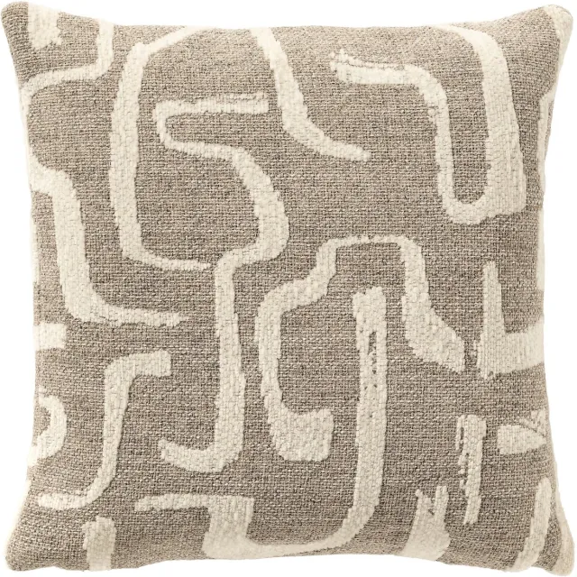 Hoii EMILIO | sierkussen 45x45 cm | Plaza Taupe | taupe | Hoii