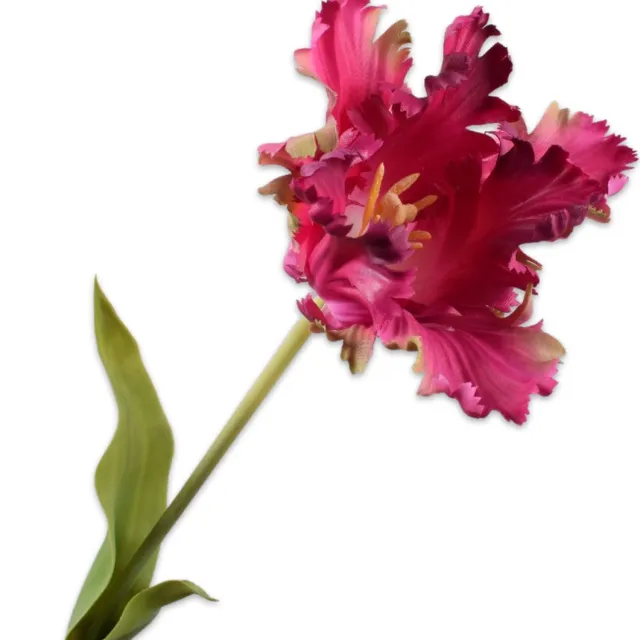 Silk-ka Zijden Bloem-Kunstbloem Tulp Steel Paars-Roze 71 cm