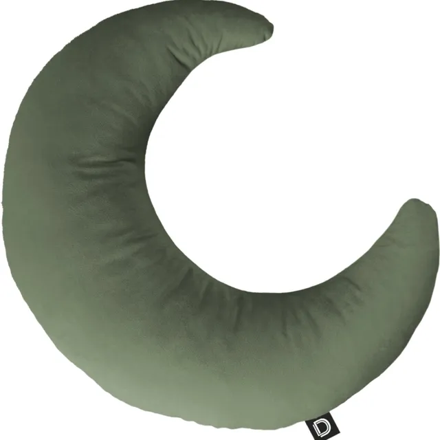 Decordruk VELVET - Sierkussen - Maanvorm - Szałwia