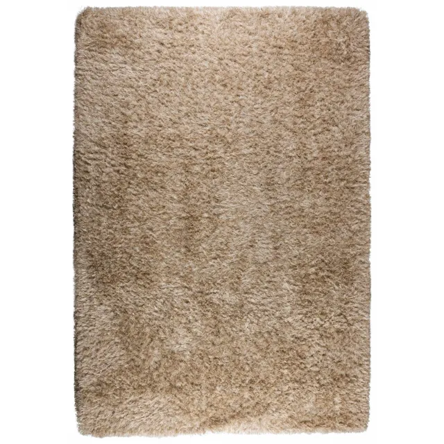 Dutchbone Hairy hoogpolig vloerkleed beige