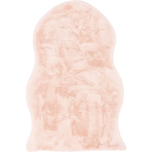 Pergamon Luxe Super Zachte Bont Vloerkleed Tapijt Plush Shape Roze