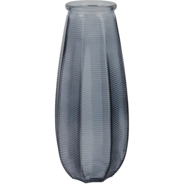 HOME DECO FACTORY Bloemenvaas Capella - boeket - glas - grijs- H28 cm