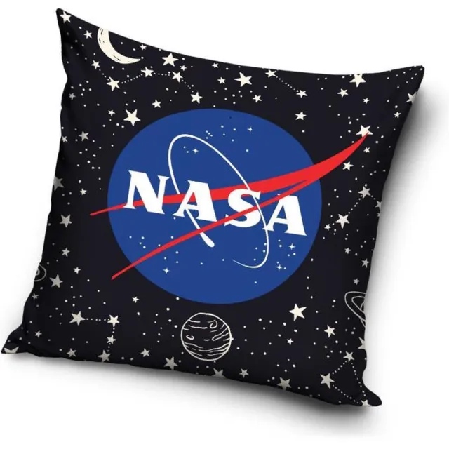 Nasa Sierkussen - Nasa Kussen 40x40cm Zwart