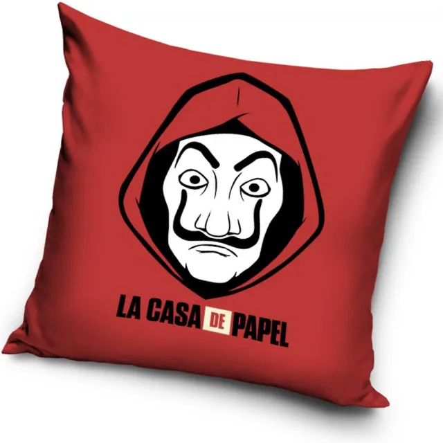 Carbotex La Casa De Papel - Sierkussen Kussen 40x40cm inclusief afneembaar vulling