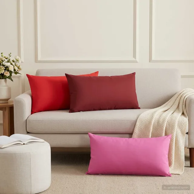 vidaXL Dekenkussen - 6 - st - HEERLEN - Roze - 40 - x - 70 - cm - Polyester, foto 2