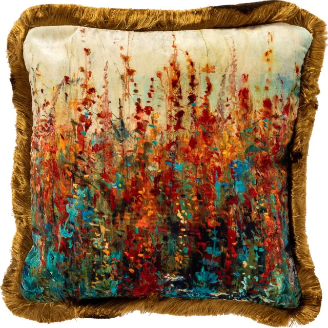 Hoii VALENTINA | sierkussen 45x45 cm | Tobacco Brown | bruin | multicolor | Hoii | met duurzame kussenvulling