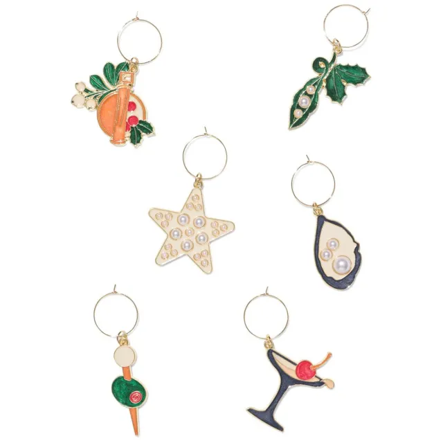 HEMA Glasmarkers cocktailfiguren - 6 stuks