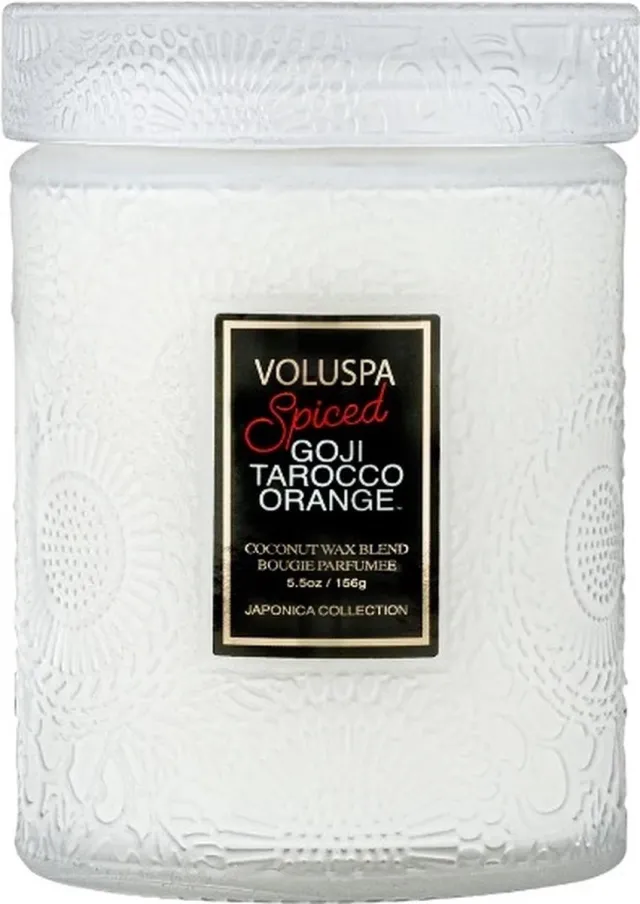 Voluspa Japonica Holiday Geurkaars Japonica Spiced Goji Tarocco Orange Small Jar Candle 156gr Multi