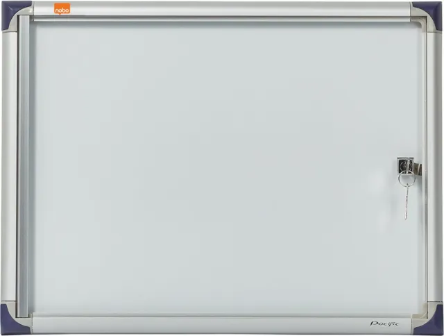 Nobo Binnenvitrine voor 1 A4 Document (formaat 28 x 37 x 22 cm) - Inclusief Muurbevestiging Zilver