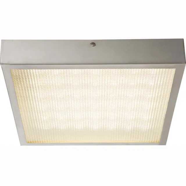 Globo LED plafondlamp Plafondlamp Vierkant patroon L 30 cm Woonkamer Eetkamer Slaapkamer zilver