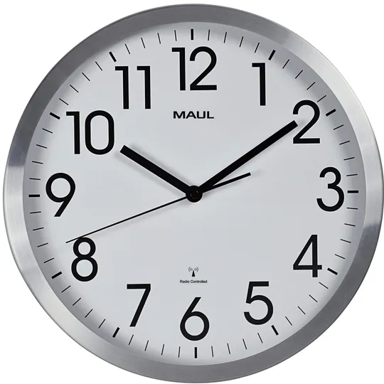 Maul MAULmove radiogestuurde wandklok zilver, foto 2