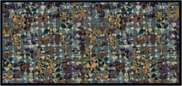 MD-Entree MD Entree - Design mat - Universal - Art Flowers - Vloerkleed - Antislip - Machine wasbaar - 67 x 150 cm Beige