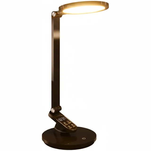 STRÜHM RAGAS- LED Bureaulamp - Tafelverlichting - 9w - Aanpasbare Kleur CCT - 770Lumen - Rond - touch dimmer - Aluminium - Zwart