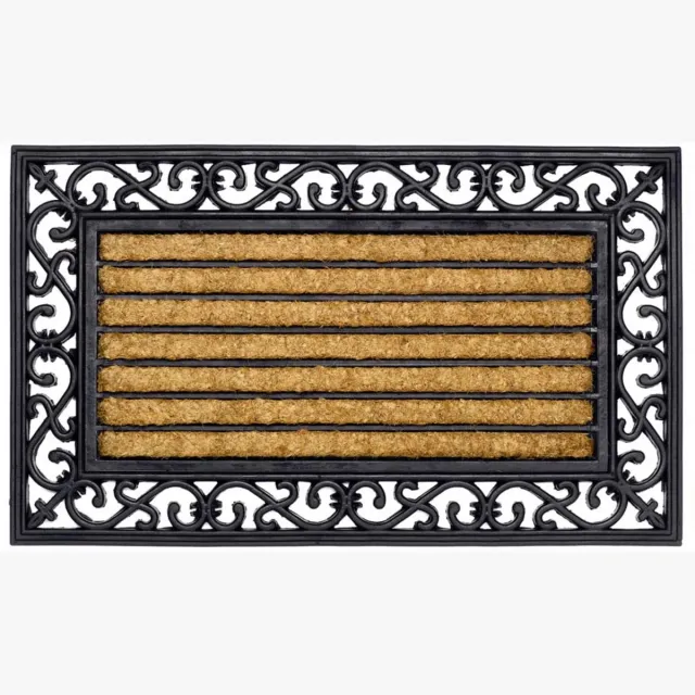 Hamat Mat Impala Brush Rechthoek - Deurmat - 75x45 cm Bruin
