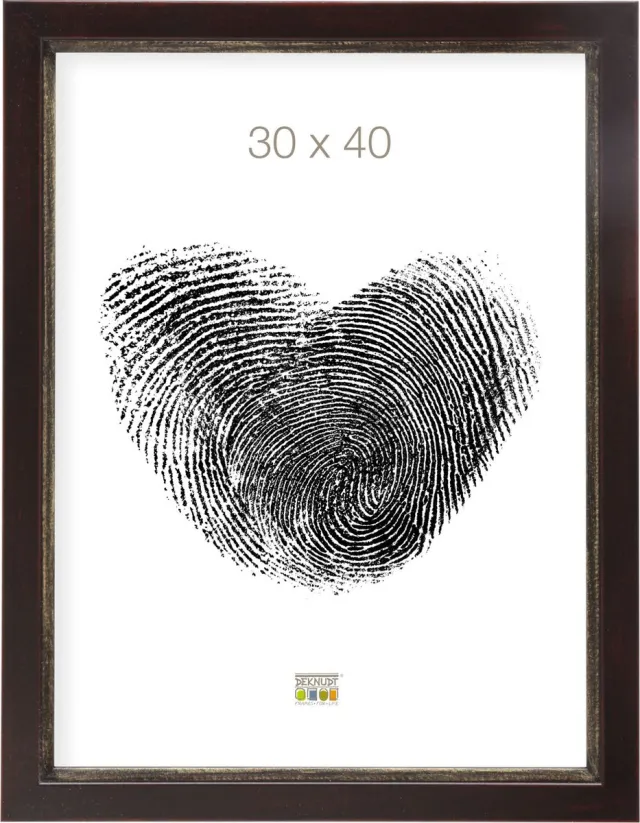 Deknudt Frames fotolijst S42LF9 - bruin-zwart - voor foto 30x40 cm