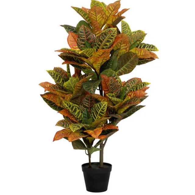 Pottery Pots Kunstplant - Codiaeum M - H118cm - Indoor - Green