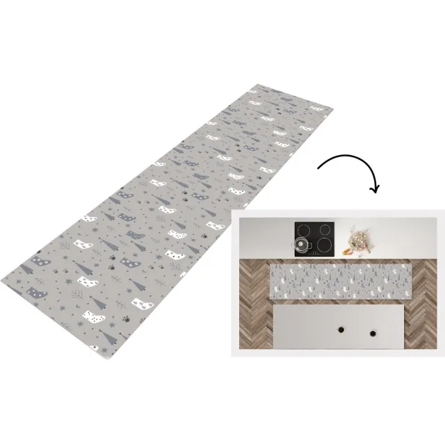 KitchenYeah Keukenloper - Loper keuken - Sokken - Patronen - Kerst - Keukenloper vinyl Multicolor