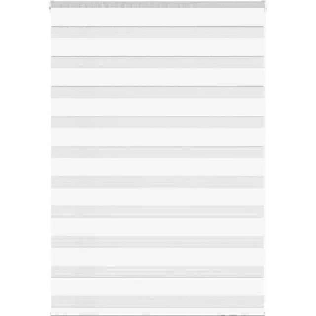 vidaXL Zebra - Blind - 105x100 - cm - stofbreedte - 100,9 - cm - polyester - wit