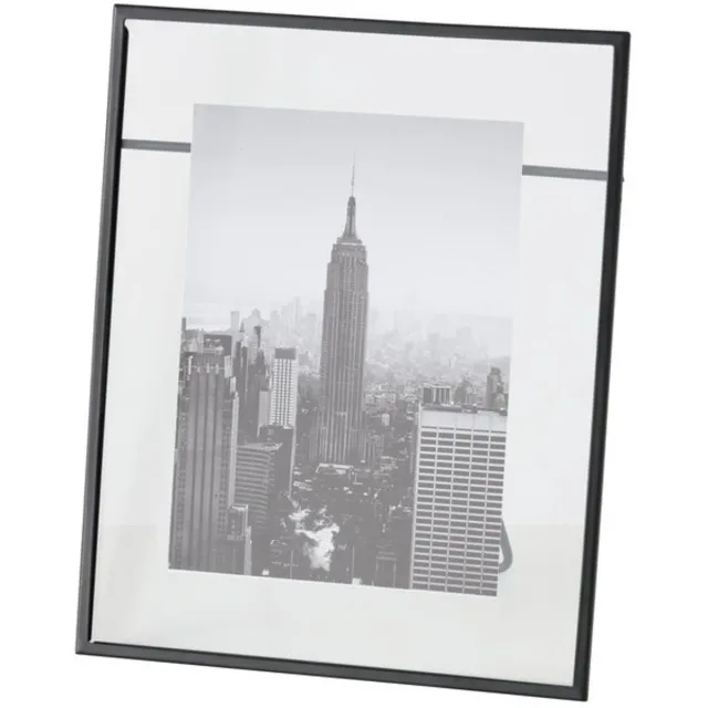 Boltze Fotolijst - Saga - Zwart - Metaal -Glas - Voor foto's max 24x18.5