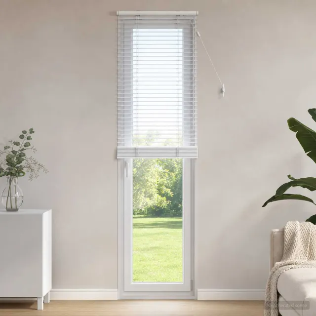 vidaXL Venetiaanse jaloezie Wit 65 x 250 cm 35 mm