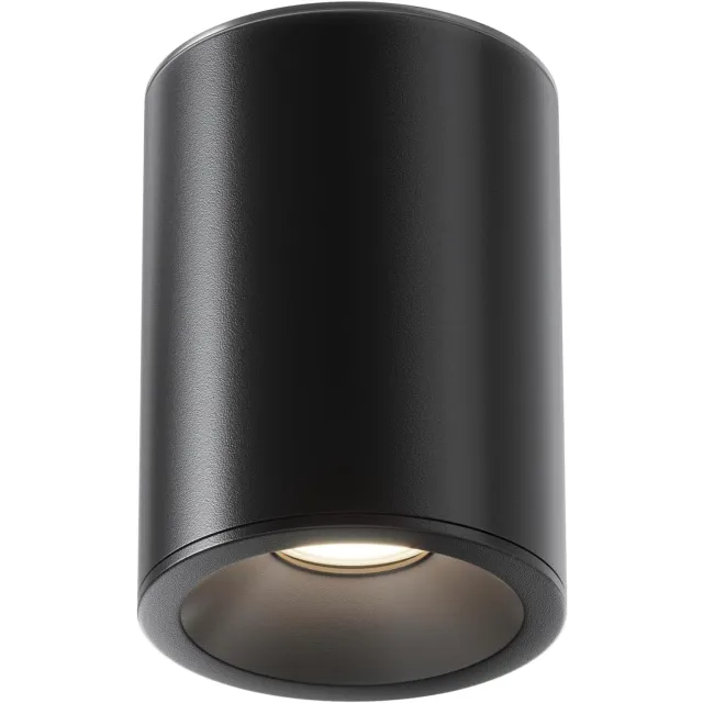 Maytoni ZOOM plafondspot zwart GU10 – IP54 opbouwspot badkamer