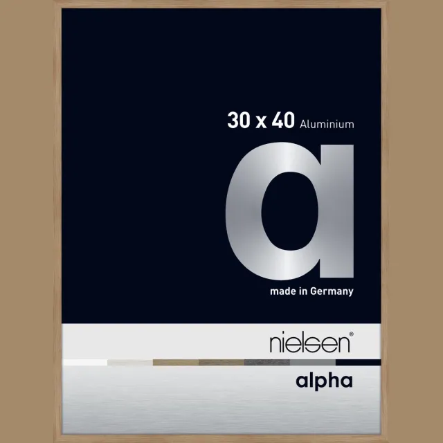 Nielsen Alpha Aluminium Wissellijst Oak 30x40cm Lichteiken
