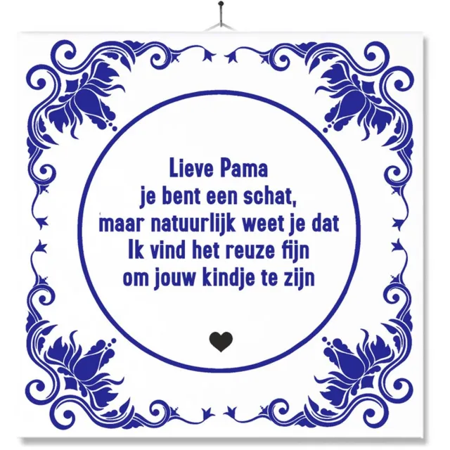 MC Living Tegel Met Opdruk | Grappig | Humor | Verjaardag kado | Toilet WC | Lieve Papa Multi-Color