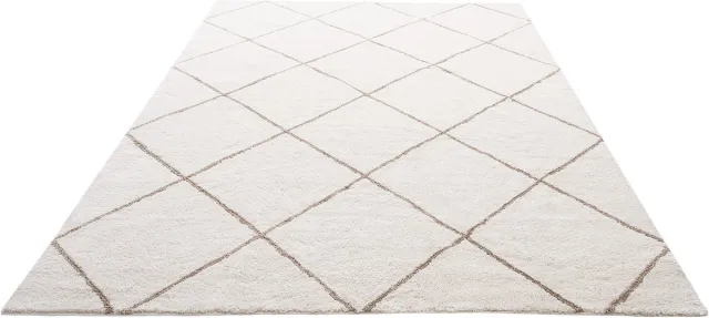 Vevor Kortpolig Tapijt 3048 X 2438 mm, Gezellig Tapijt voor In De Woonkamer, Vloerkleed voor Woonkamer, Slaapkamer, Studeerkamer, Pluisvrij en met Antislip Tpr-Rug, Wit