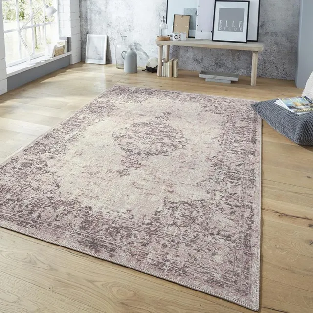 Elle Decoration Vintage vloerkleed – Pleasure Roze/Zwart Vertou 120x170cm