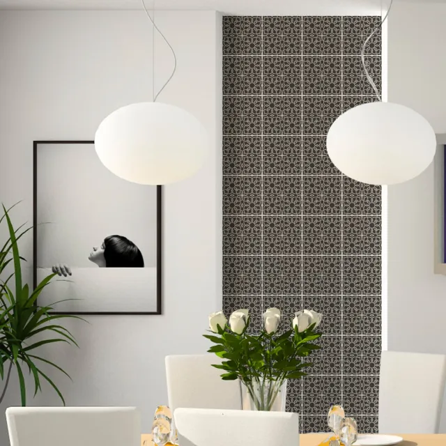 Ambiance Sticker Muurstickers voor keuken en badkamer - 24 Oosterse cementtegelstickers (Ramla) - 24 stickers, 10x10 cm Multi color