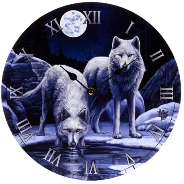 Lisa Parker Warriors of Winter Wolf Bedrukte Klok Blauw