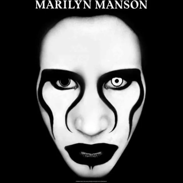 Rock Off Marilyn Manson Textiel Poster Flag Defiant Face Multicolours