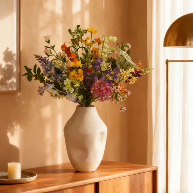 maxifleur Kunstplanten Handgebonden kunstboeket Monica Dresden 70cm Meerkleurig