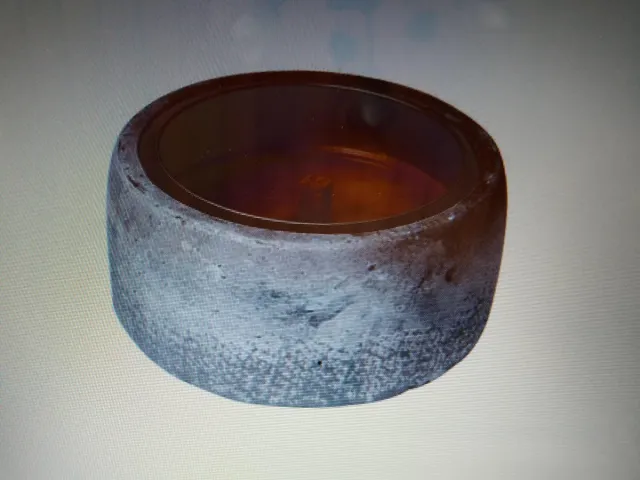 Finnmari Stone Tuinkaars -Ø 18 cm - 8-10 branduren - Inclusief Kaars Grijs